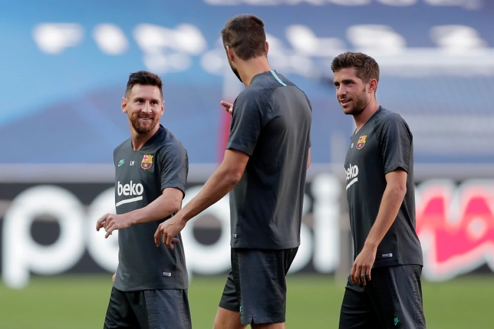 Leo Messi already goes back to train with the T-shirt of the Barcelona!